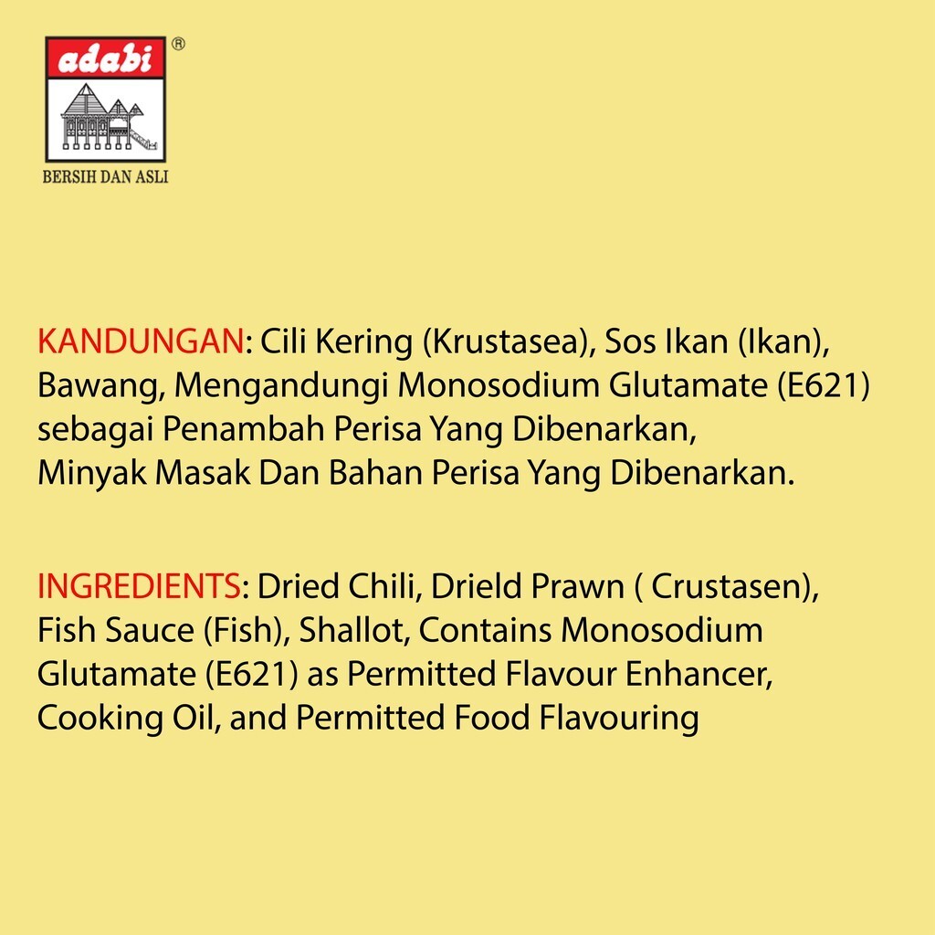 30x packets Food Flavouring Paste Adabi Nasi Goreng 30gm Halal Free Shipping