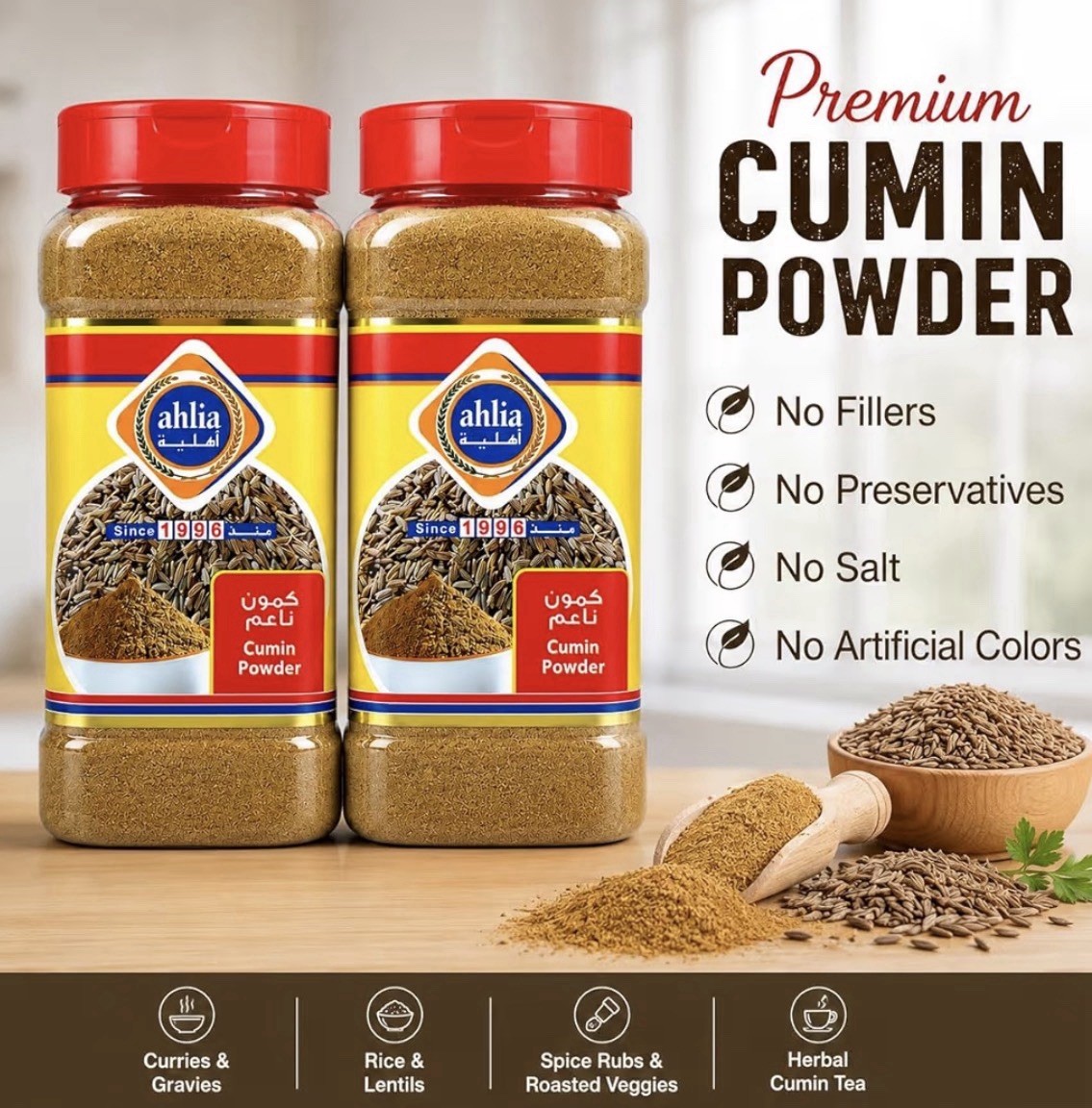 Cumin Powder (1 Lb) Comino en Polvo Bulk Natural Ground Raw Bulk Ground Cumin
