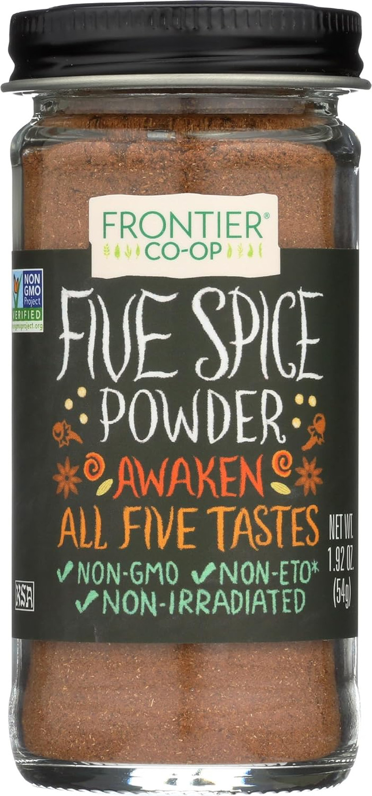 Frontier Co-Op Five Spice Powder, 1.92 Oz – Seasoning Mix of Cinnamon, Fennel Se
