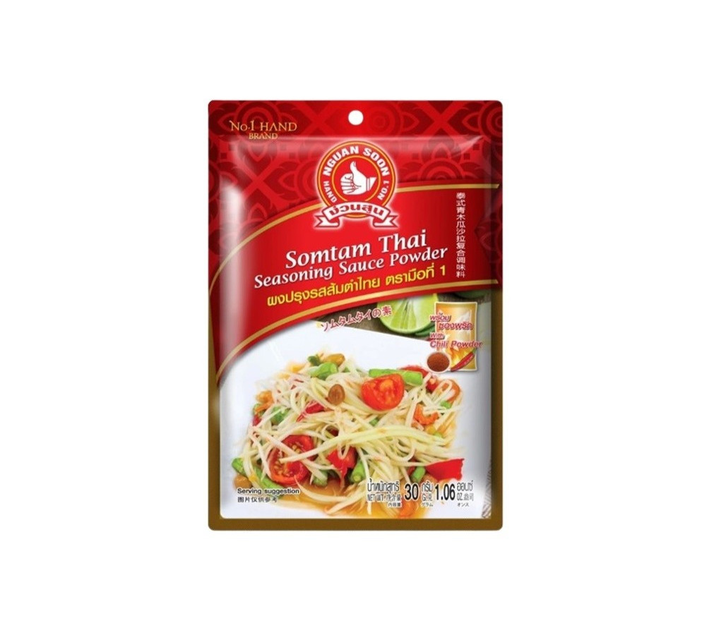 Thai Papaya Salad Mix Seasoning Powder Som Tum Authentic Thai Flavor 30g. x 6