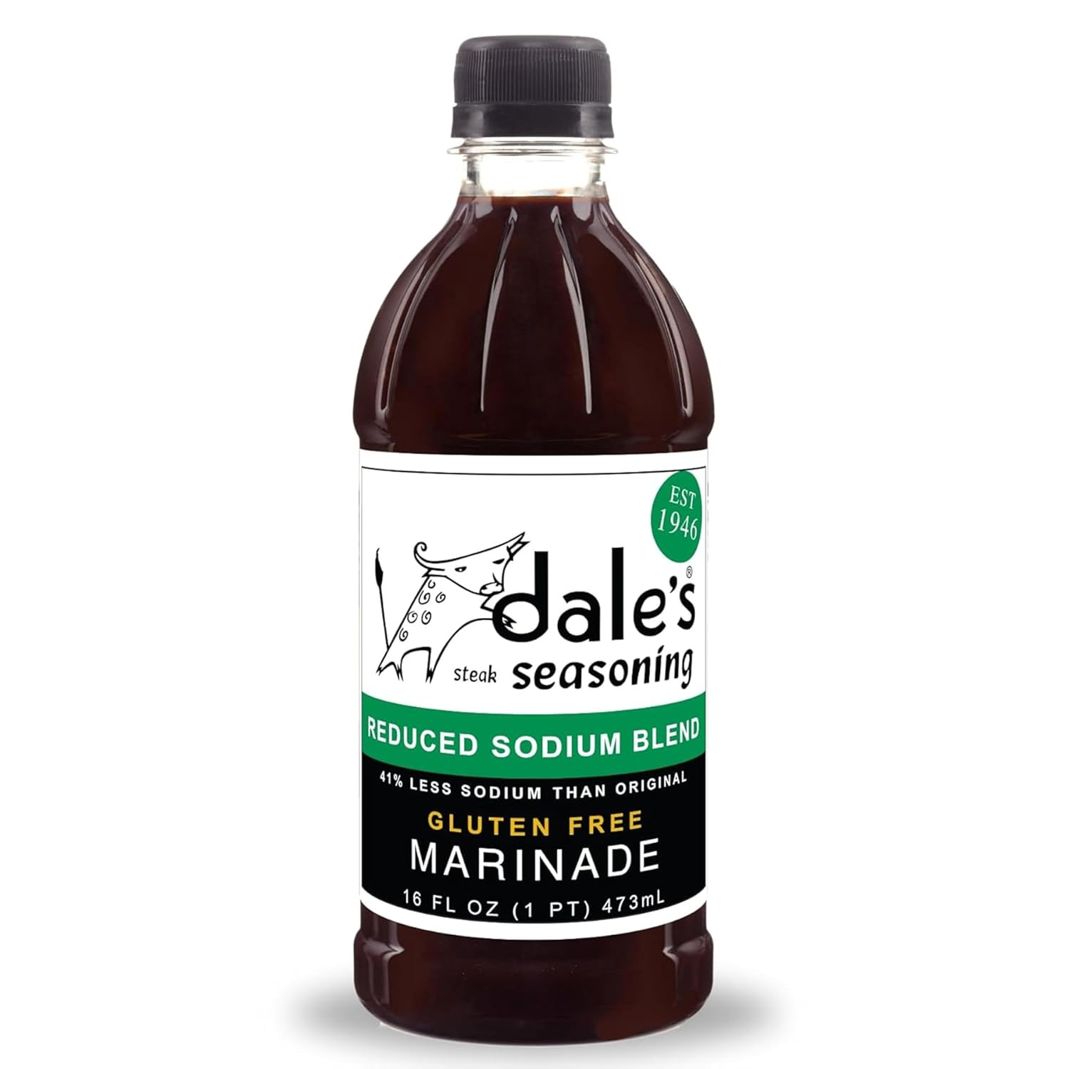 Dale’S Seasoning Less Sodium Steak, Poultry, and Vegetable Marinade – (1) Bottle