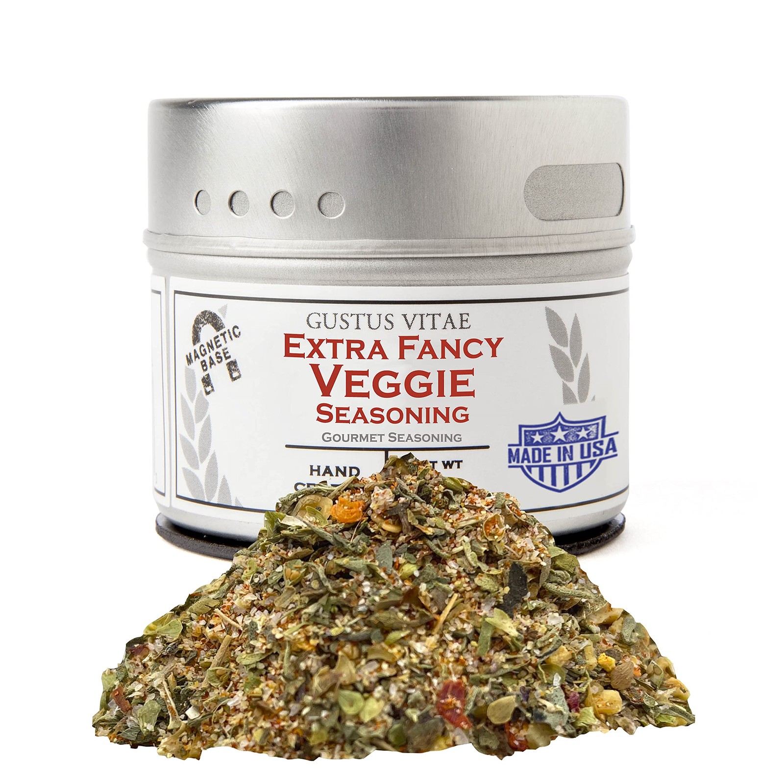 Extra Fancy Veggie Seasoning | Authentic 2.2 Ounce (Pack of 1), Silver