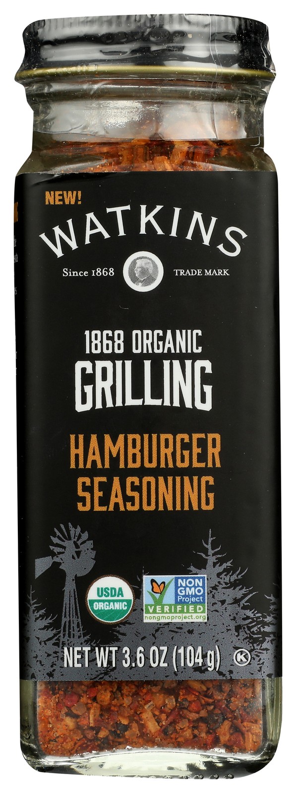 Watkins Hamburger Seasoning Organic Grilling Spice 3.6 Oz 3 Pack