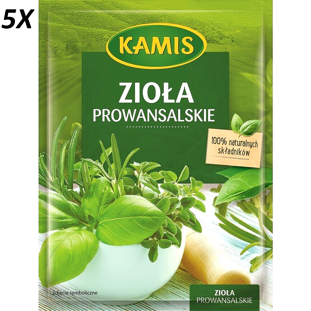 PACK OF 5 KAMIS SPICE HERBES DE PROVENCE 8G 0.2OZ.