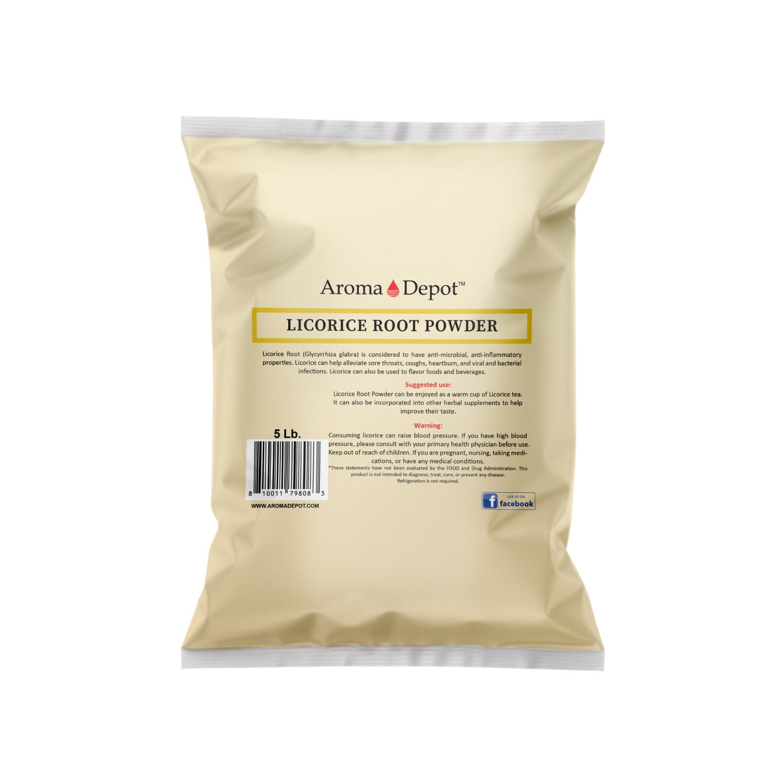 5lb Licorice Root Powder Raw Glycyrrhiza glabra 100% Premium Mulethi (Liquorice)