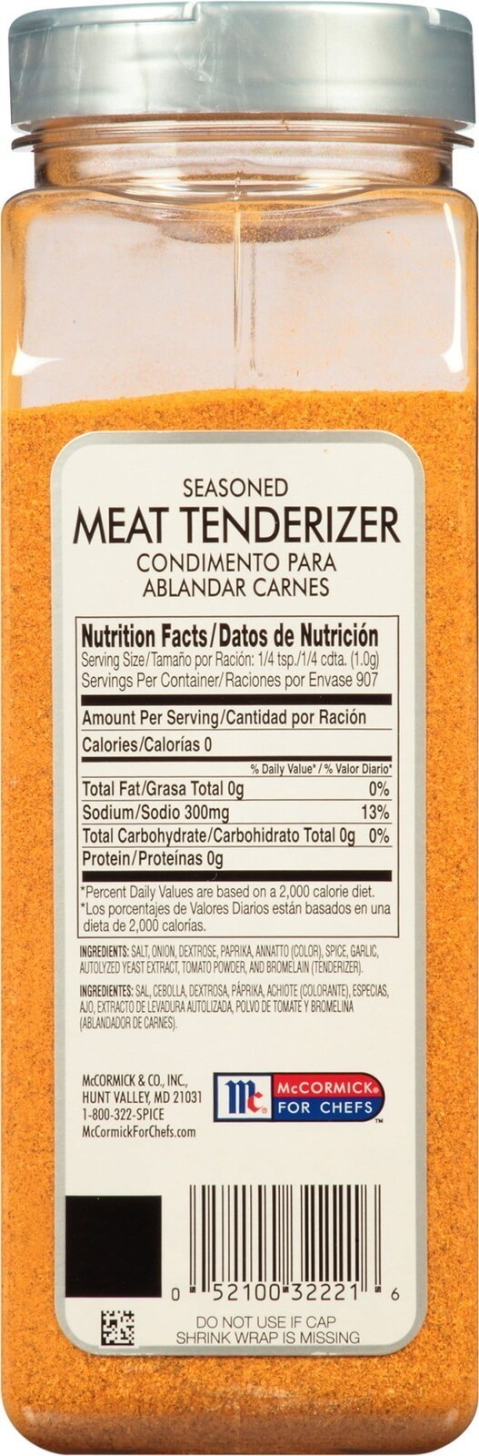 Seasoned Meat Tenderizer, 32 Oz Mixed Spices & Seasonings for Turky Cooking
