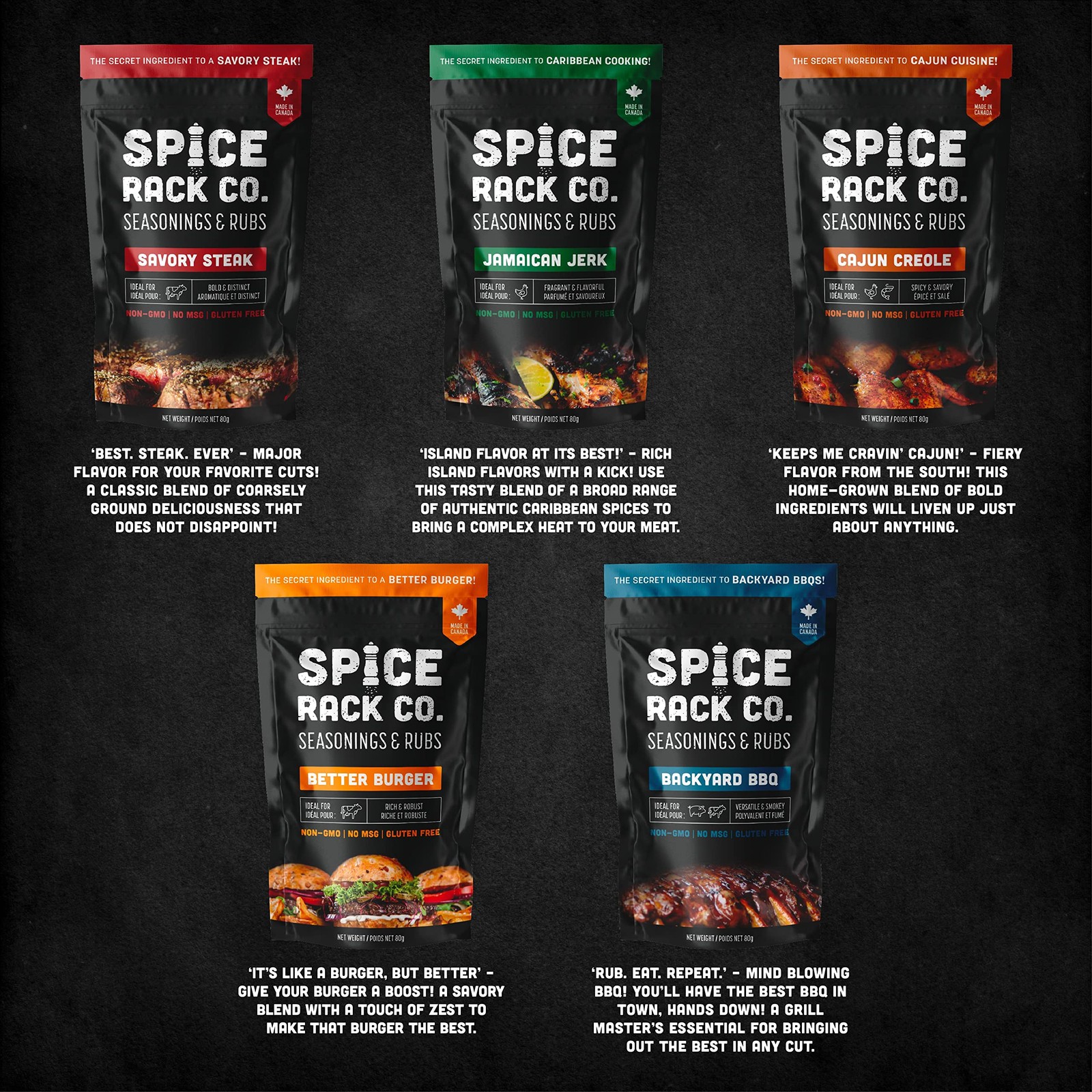 Spice Rack Co. BBQ Seasonings And Rubs Smoking & Grilling Spices and Seasoni…