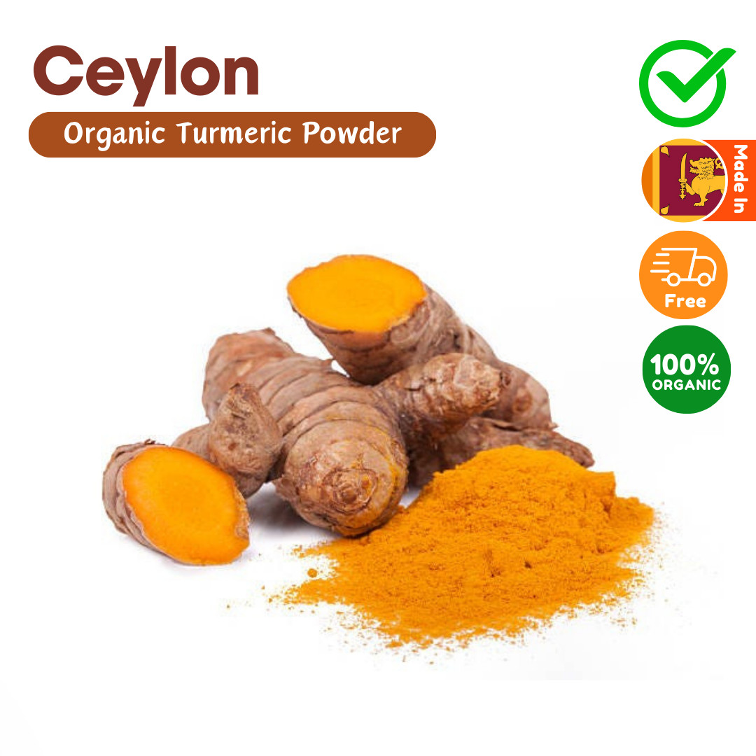 Organic Ceylon dried Turmeric Root Powder – 100% Pure and nature organic powder