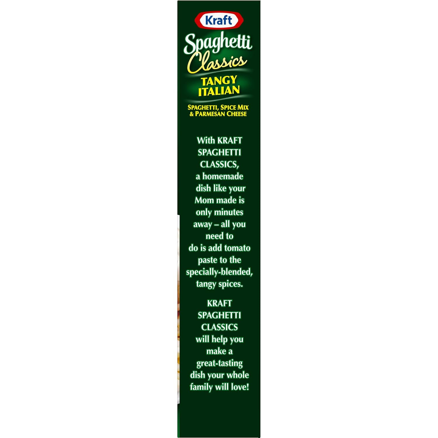 Kraft Spaghetti Classics Tangy Italian Spaghetti, Spices, & Parmesan Cheese Meal