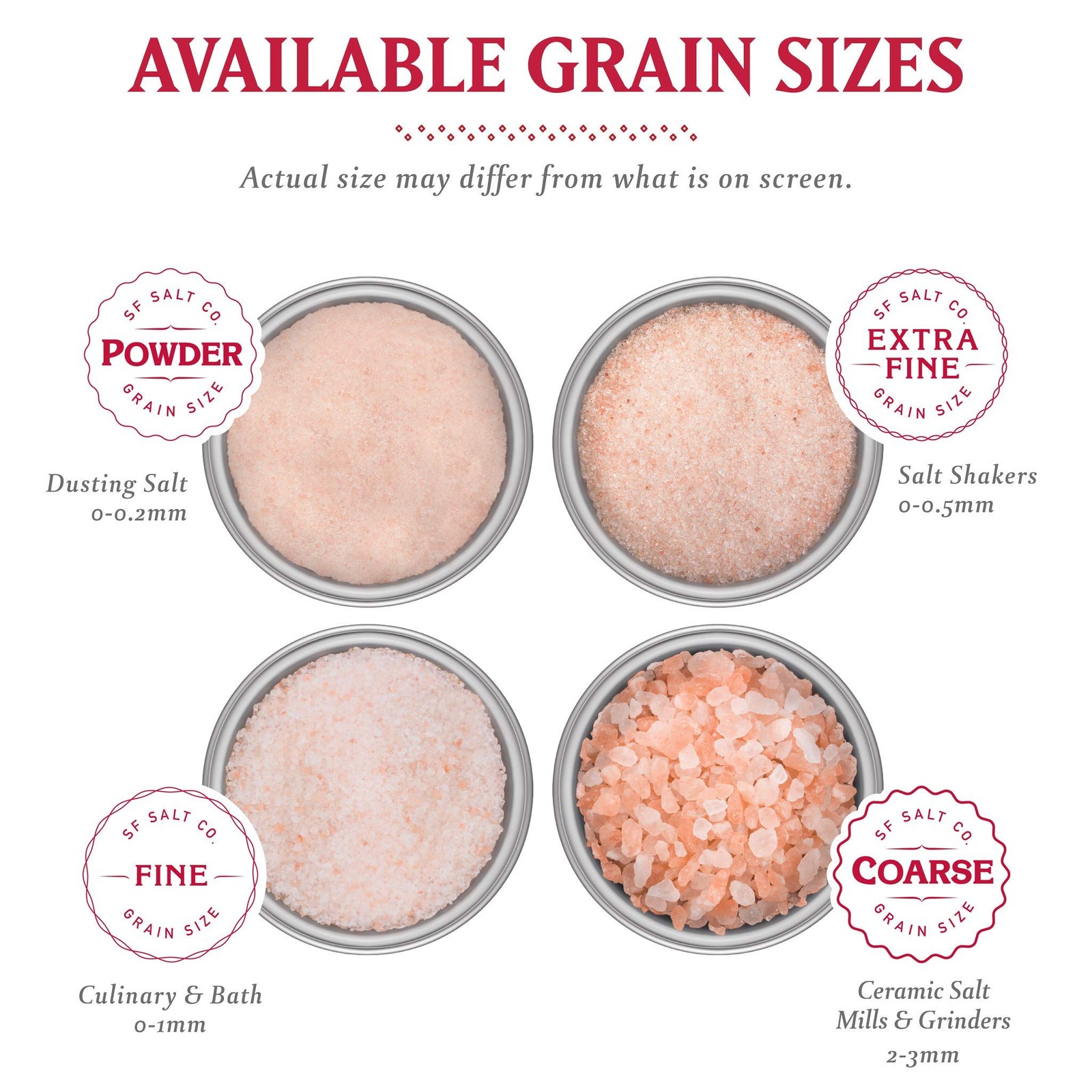 Sherpa Pink Gourmet Himalayan Salt – 2 lb. Bag Coarse Grain – For Grinders and