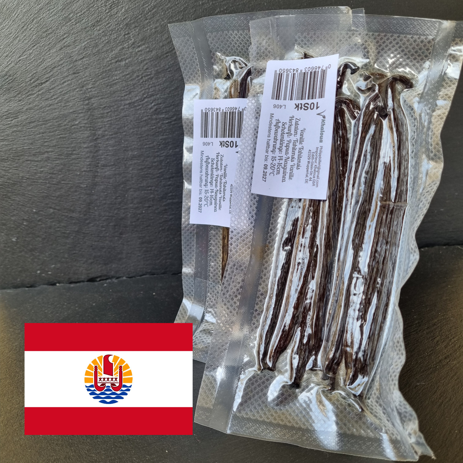 20 (60g) Vanilla Tahiti Tahitensis 14-16cm Class A Gourmet
