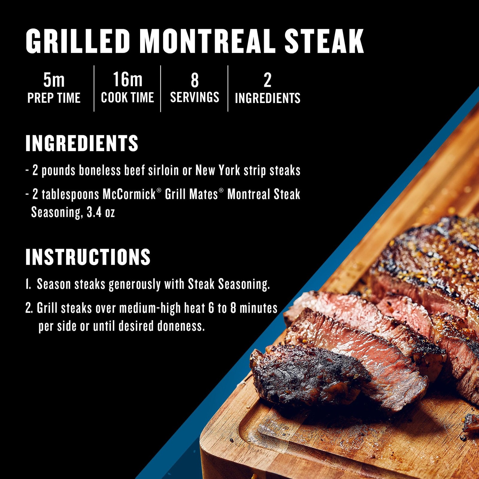 McCormick Grill Mates Montreal Steak Seasoning, 29 oz 29 Ounce (Pack of 1)