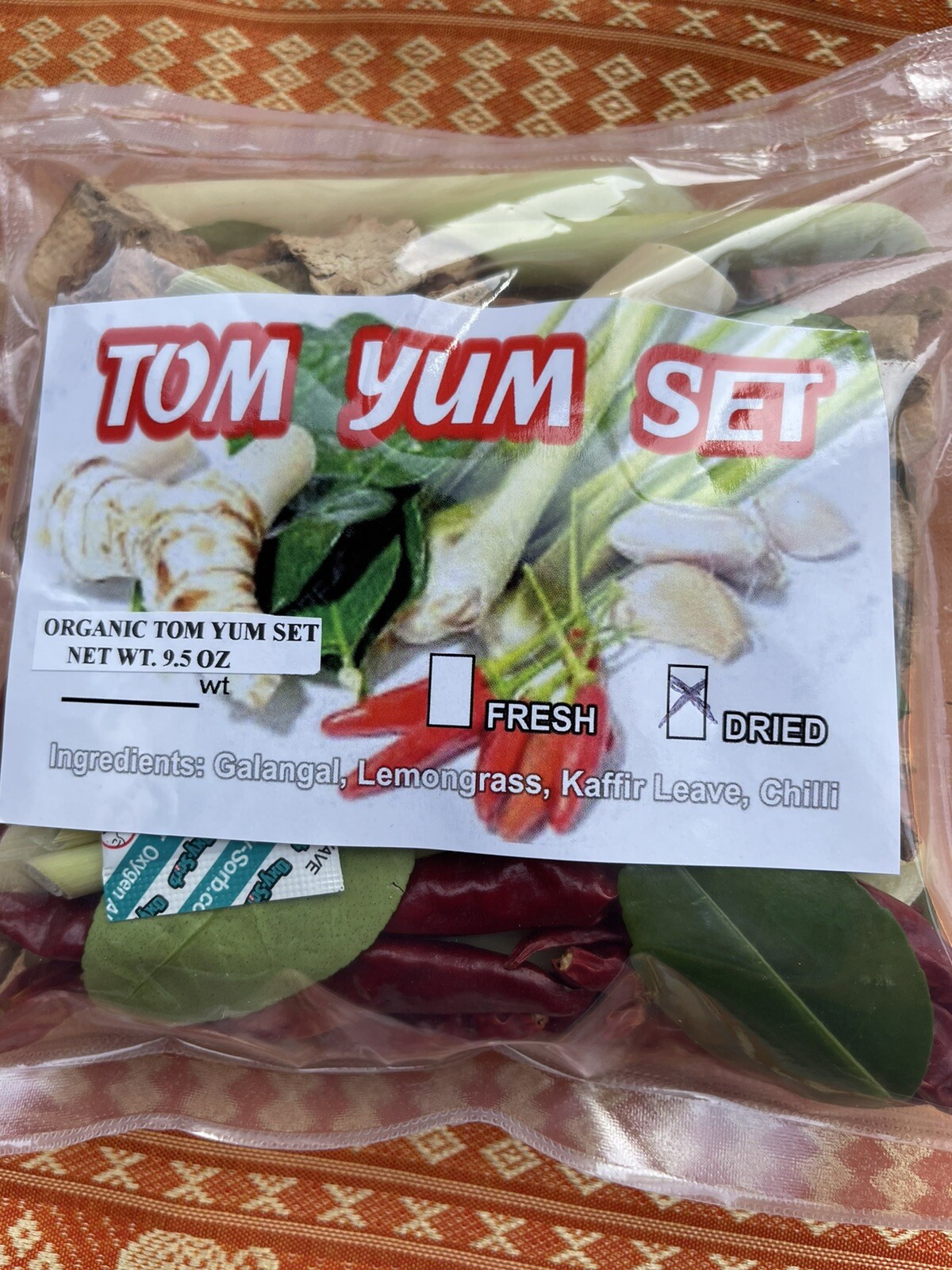 TOM YUM Spicy Seasoning Set Cooking Thai Cuisine 9.5Oz (Dried/Fresh)