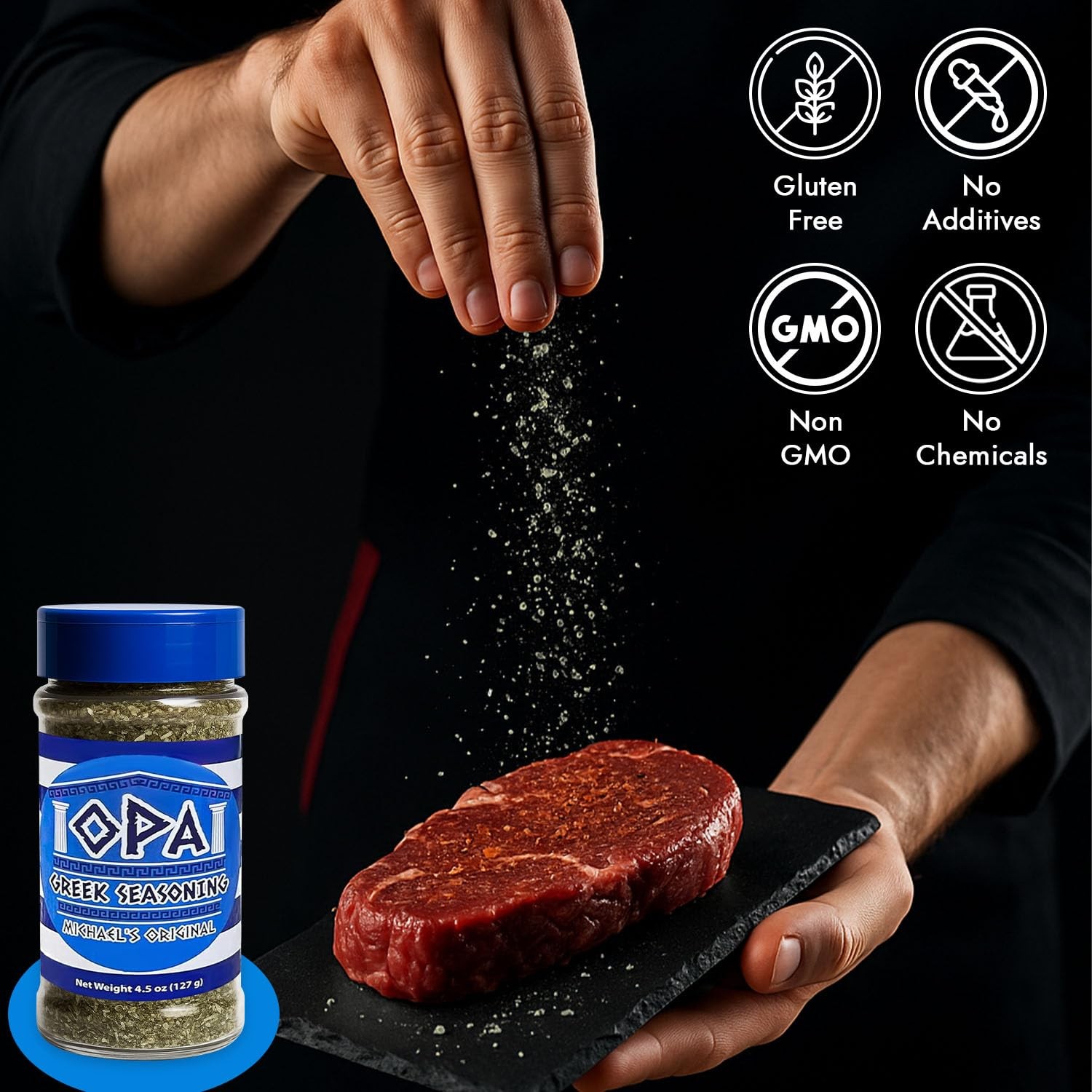 OPA Greek Seasoning – Classic Mediterranean Herb and 4.5 Ounce (Pack of 1)