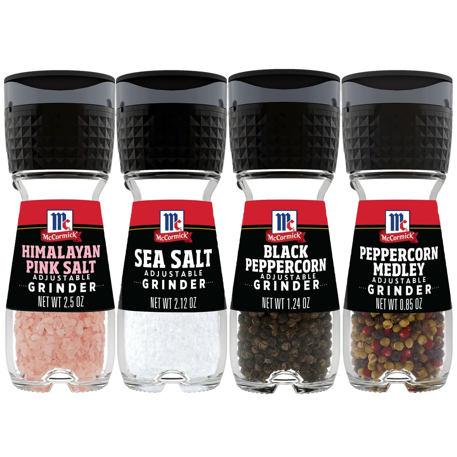 McCormick Grinder Essentials Variety Pack, Non 0.8 Ounce (Pack of 1), Black