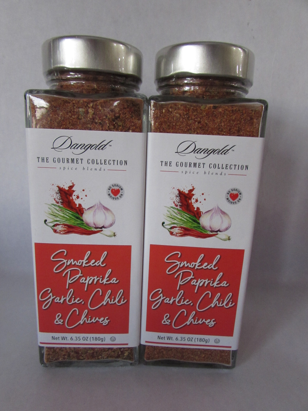 2 The Gourmet Collection Spice Blends Smoked Paprika Garlic Chili Chives 6.35oz