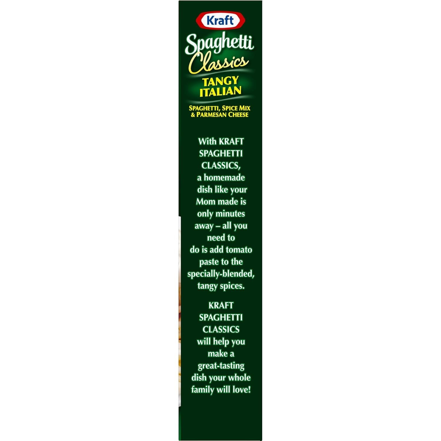 Kraft Spaghetti Classics Tangy Italian Spaghetti, Spices, & Parmesan Cheese Meal