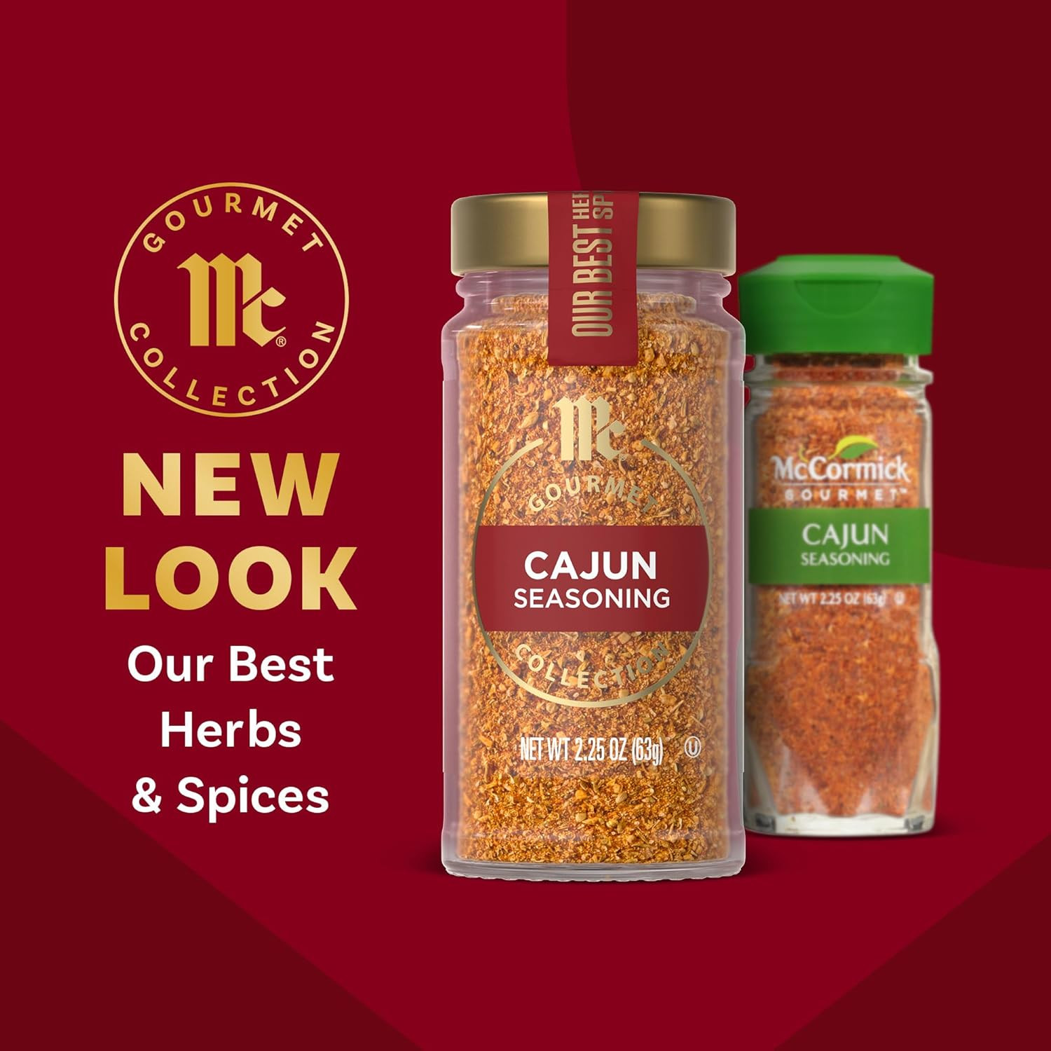 Mccormick Gourmet Collection Cajun Seasoning, Non GMO, Our Best Herbs & Spices,
