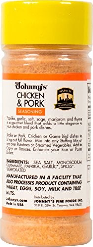 Johnny’s Chicken and Pork Seasoning, 4.75 Ounce (Pack of 6)