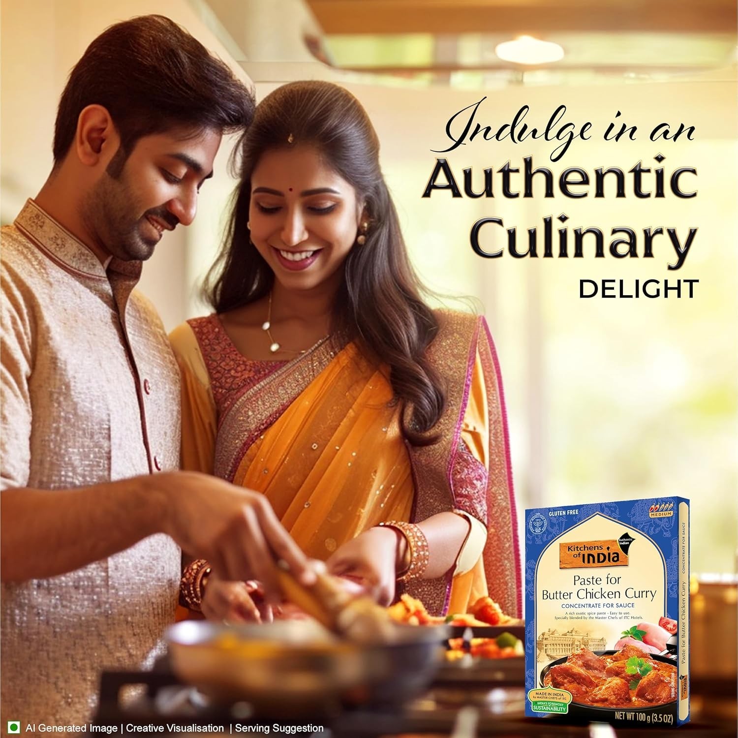 Paste for Butter Chicken Curry, 3.5-Ounce Boxes Pack of 6