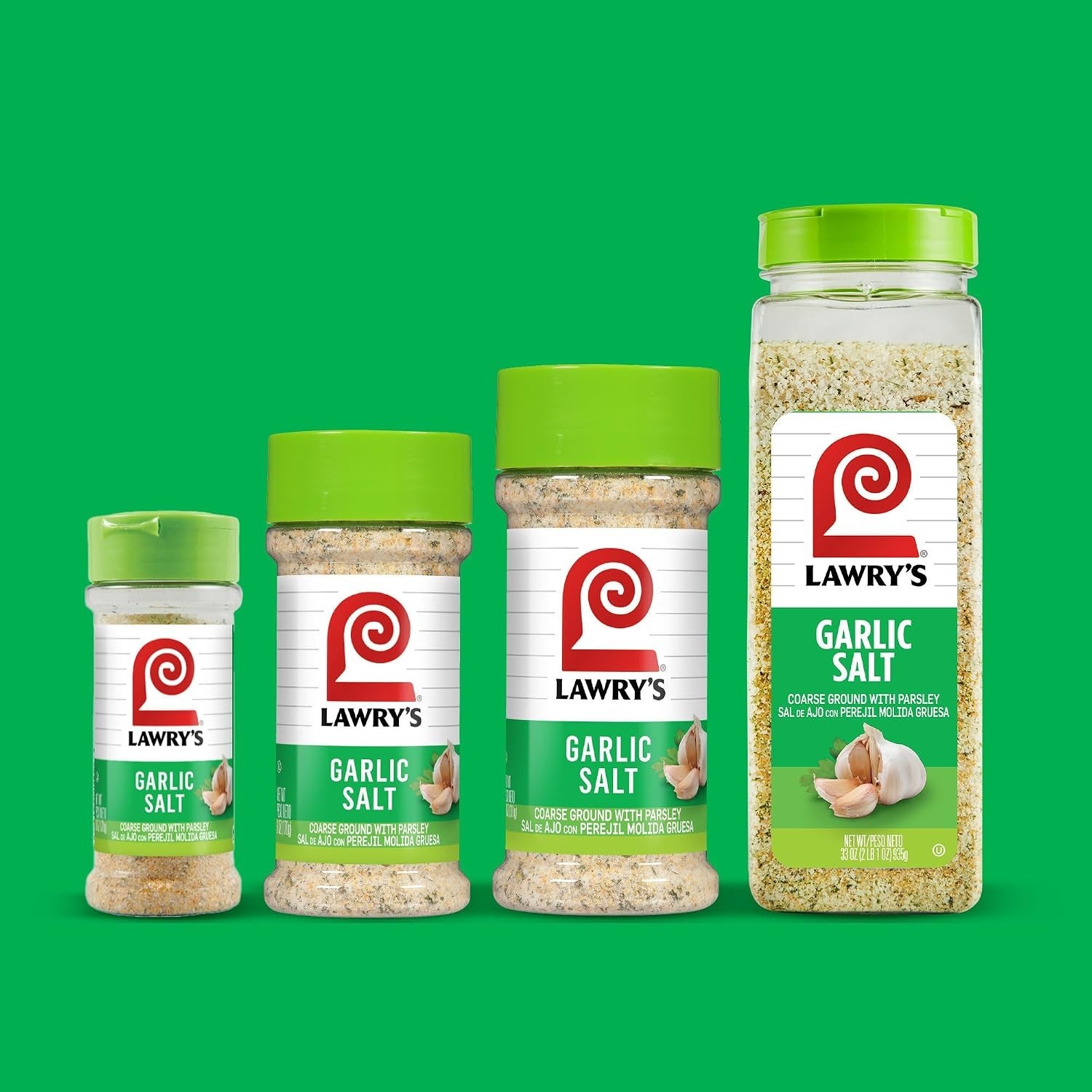 Lawry’s Garlic Salt, Coarse Ground with Parsley, No MSG Added, Kosher Certifi…