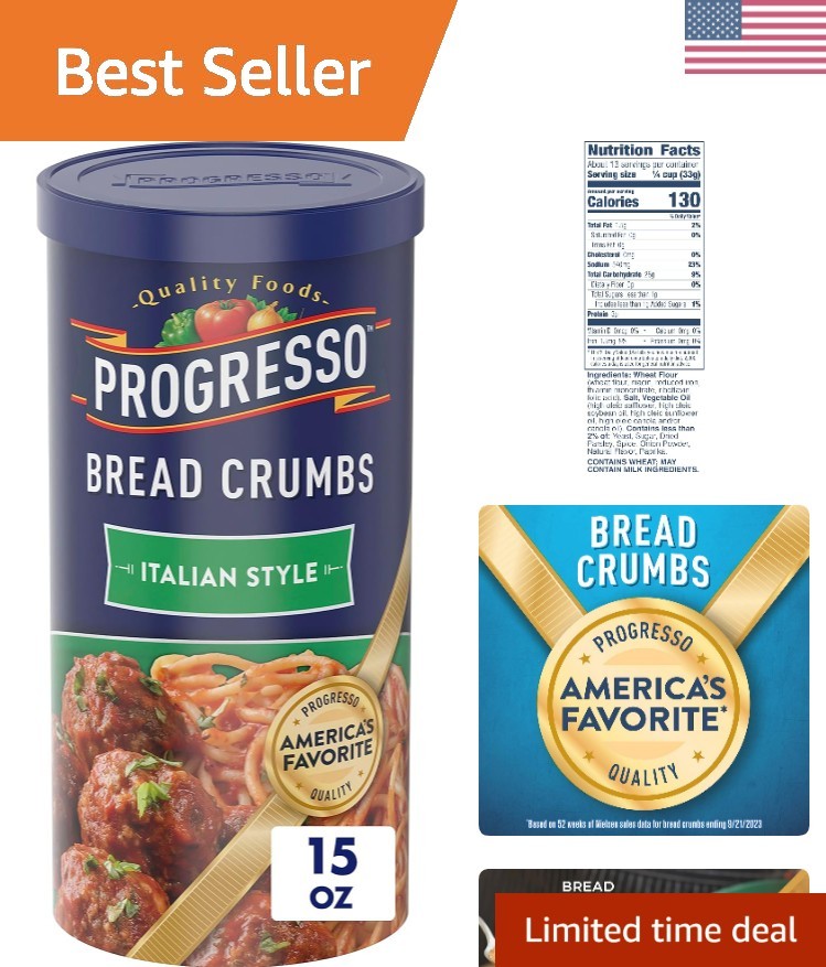 Bread Crumbs, Italian Style, Cooking Ingredient, 15 oz