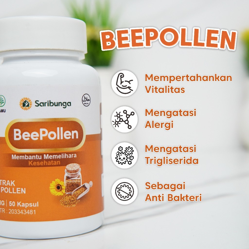 IDSPICES Bee Pollen 50 Capsules Grade A+ Natural Herbal Superfood Supplement