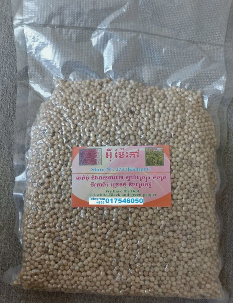 Genuine Whole Pepper Cambodia Kampot Organic Peppercorns Red, Black, White, Mix