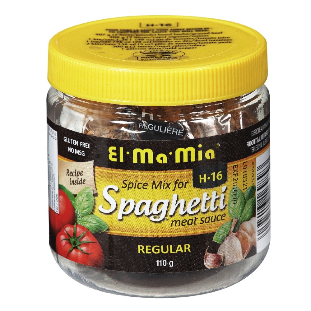 2 Jars El Ma Mia Spaghetti Meat Sauce Regular Seasoning 110g Each -Free Shipping