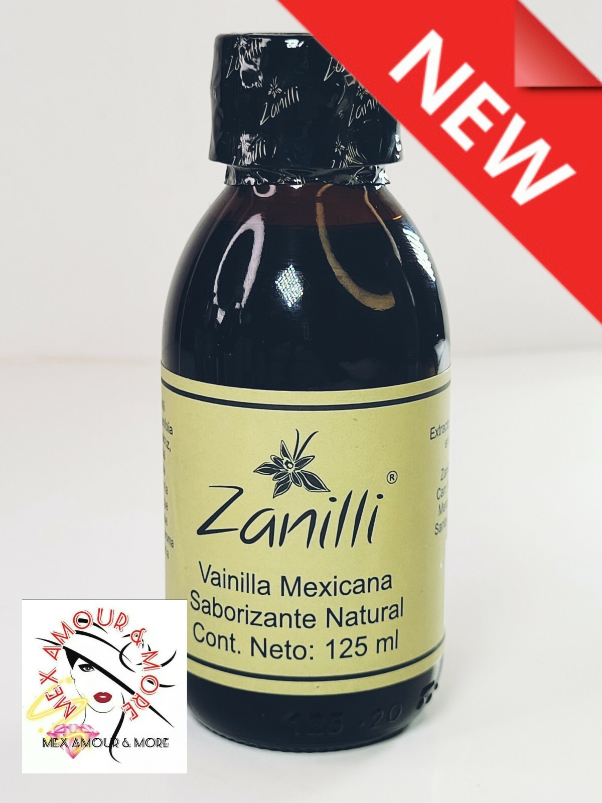 ZANILLI Vainilla Mexicana Saborizante Natural 125mL Glass Bottles Vanilla⚡️🚚