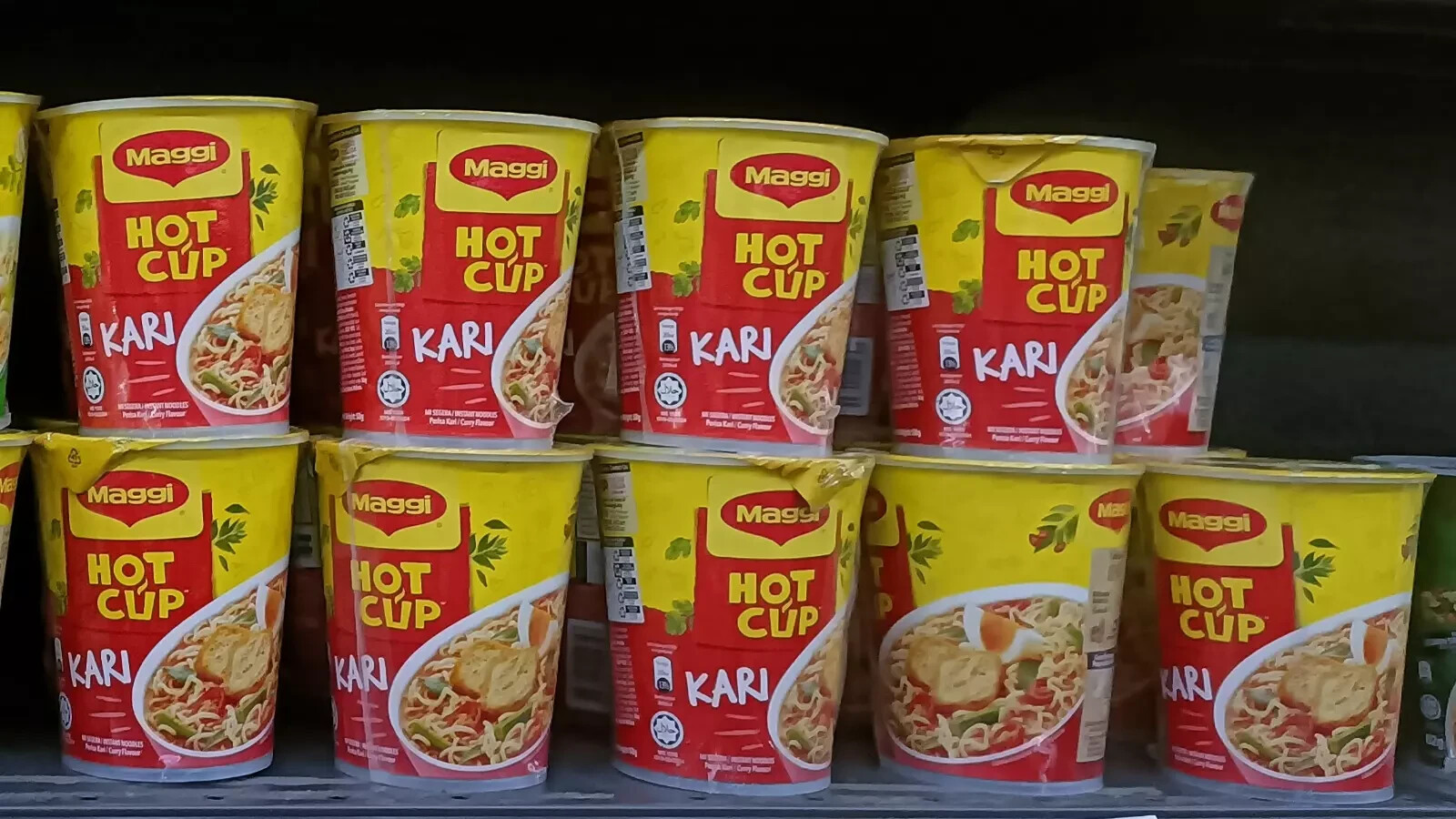 6x 58g Maggi Hot Cup Kari Malaysia Favorite FAST SHIP