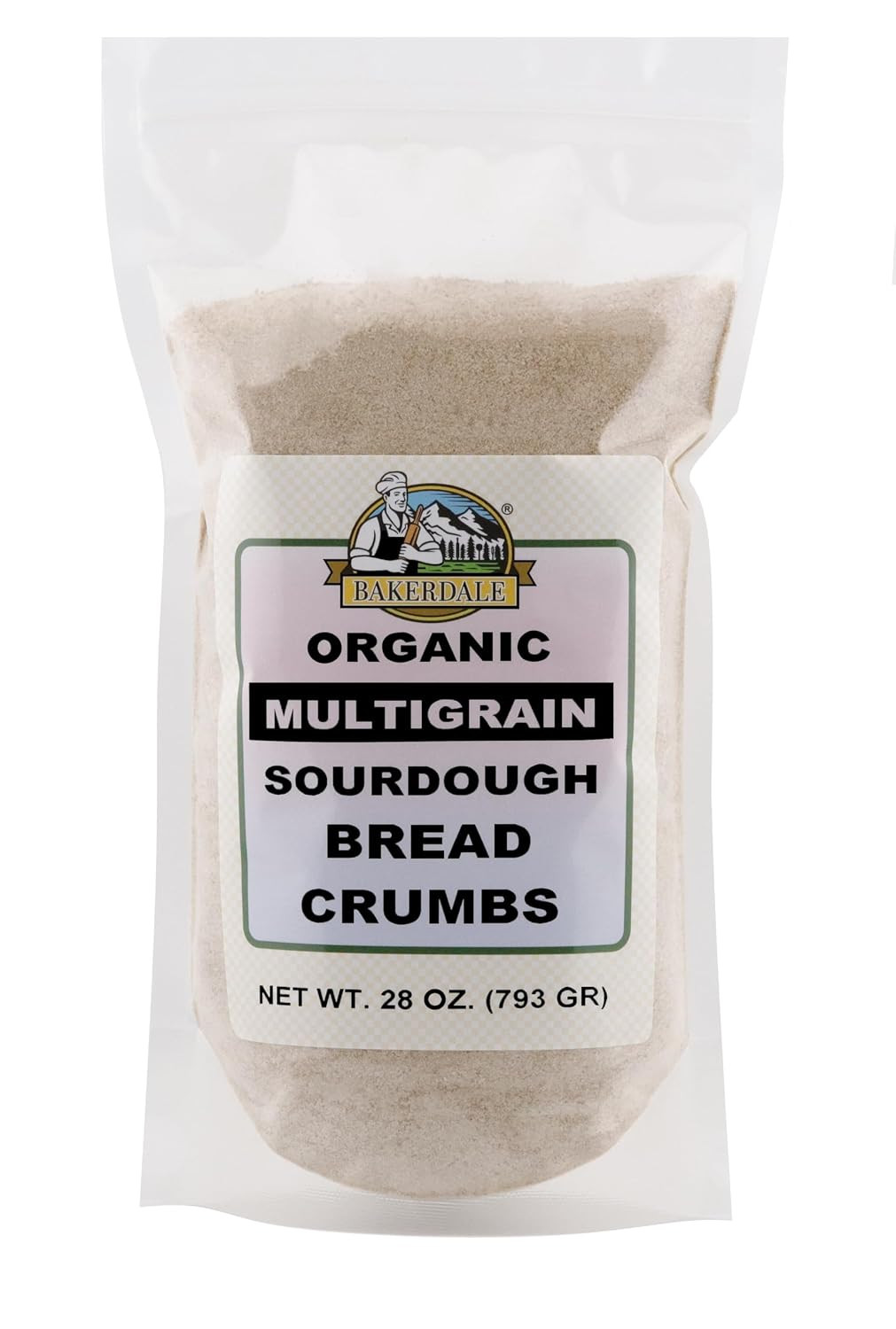 Natural Multigrain Sourdough Breadcrumbs, 28 Ounces in Reclosable Pouch, Made fr