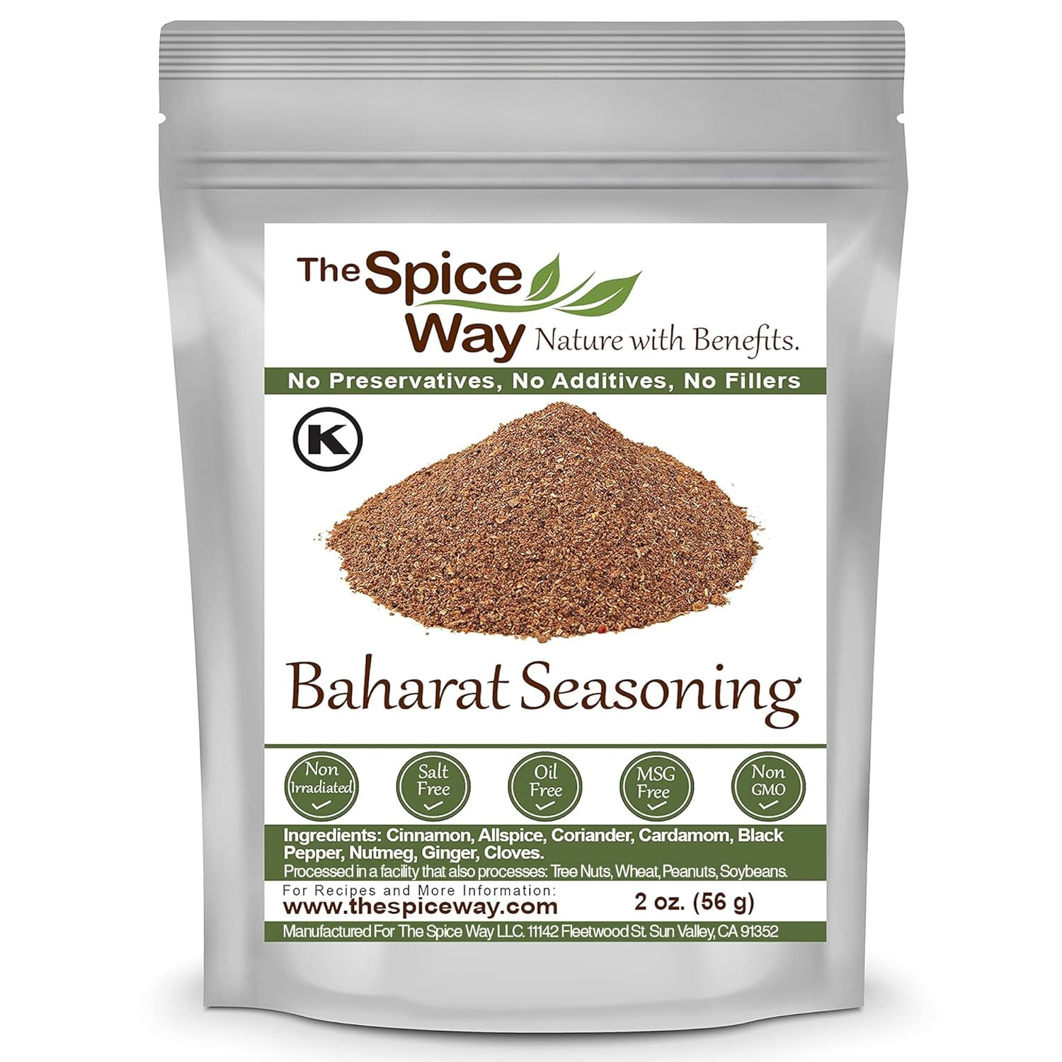 The Spice Way – Baharat Spice Blend Mix 2 Oz (Middle Eastern Seasoning) No Addit