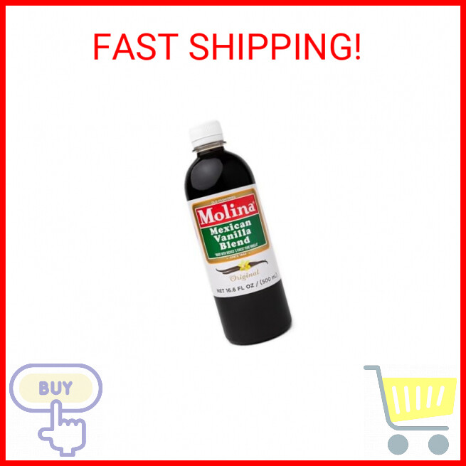 Molina Mexican Natural Vanilla Blend with Pure Vanilla Extract, 33.86 Fl Oz. (2