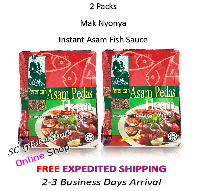 2x Mak Nyonya Instant Asam Fish Sauce (200g) Asian Ethic Fusion Cuisine