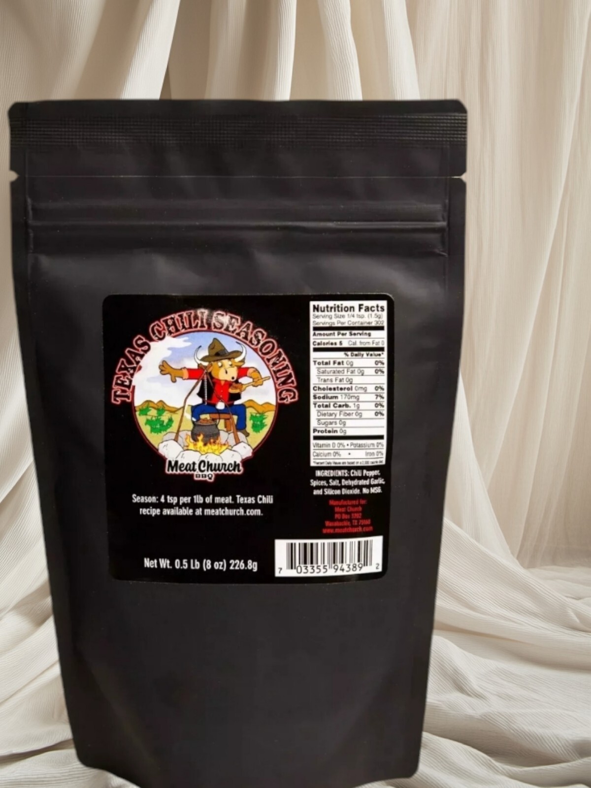 Meat Church Texas Chili Seasoning 8 oz