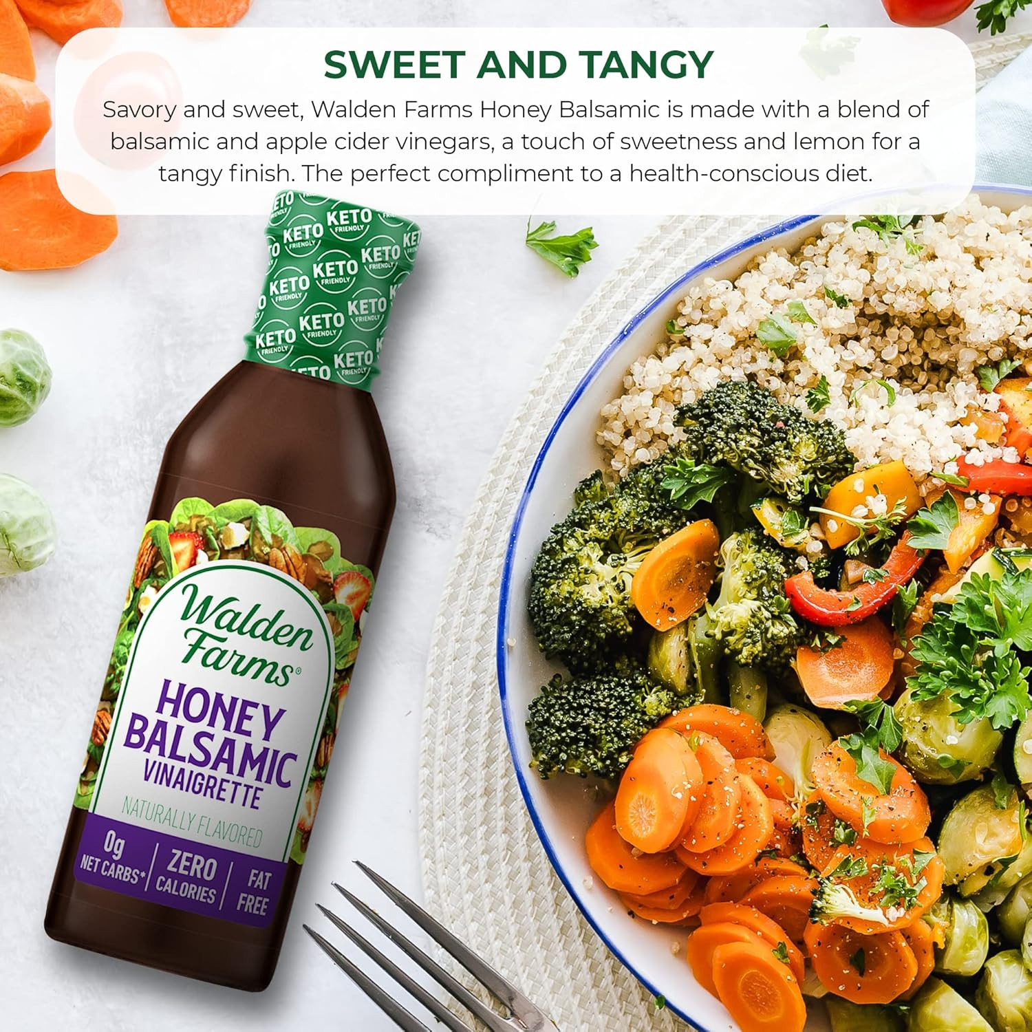 Honey Balsamic Vinaigrette – Calorie-Free, Low Carb, Keto-Friendly, Vegan, Sugar
