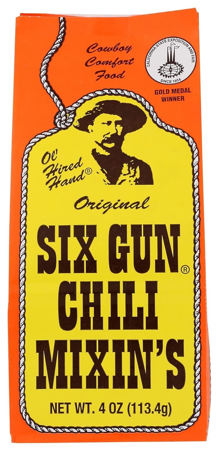Six Gun Chili Mixin’s Original Seasoning Mix 6 Pack – Authentic 6