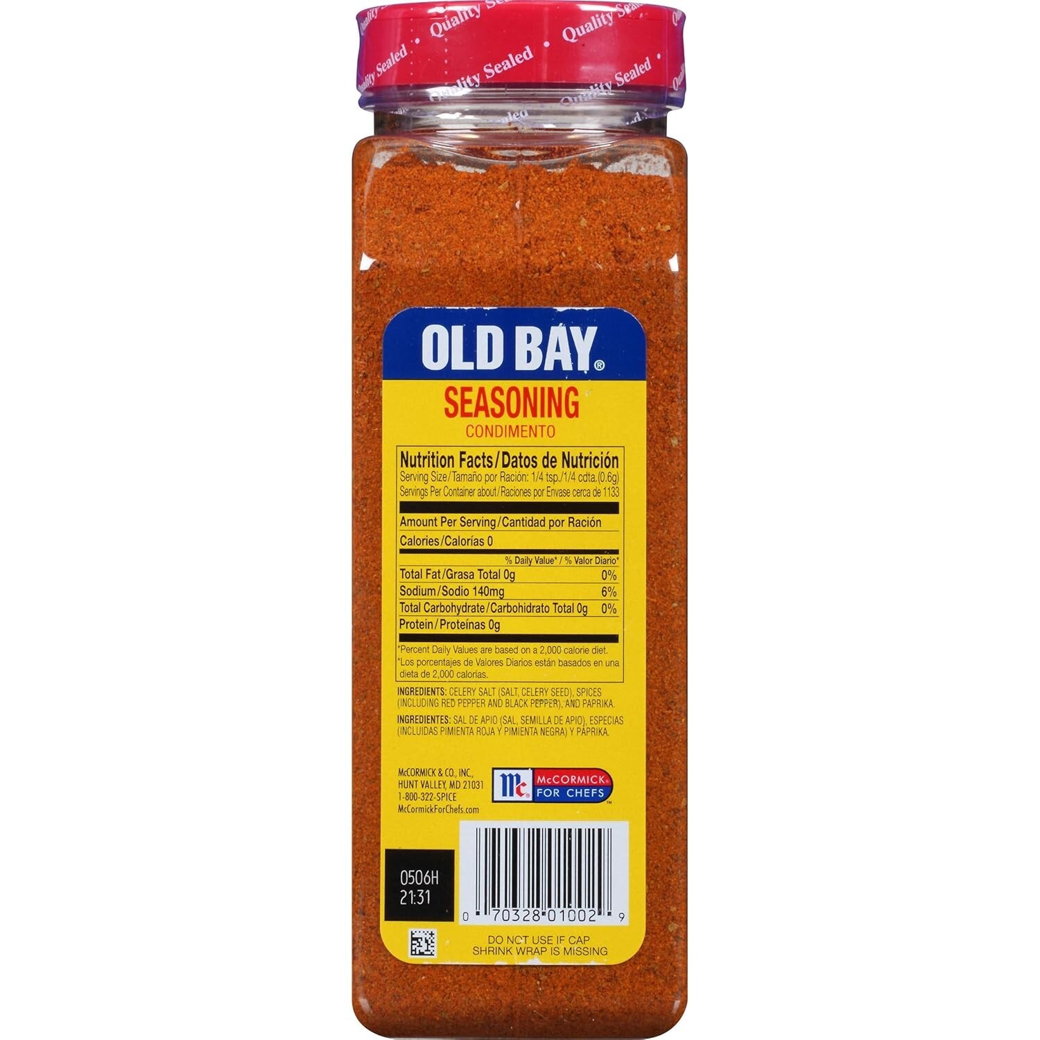 OLD BAY Seasoning 24oz All Purpose Spice Blend for Seafood Poultry Fries