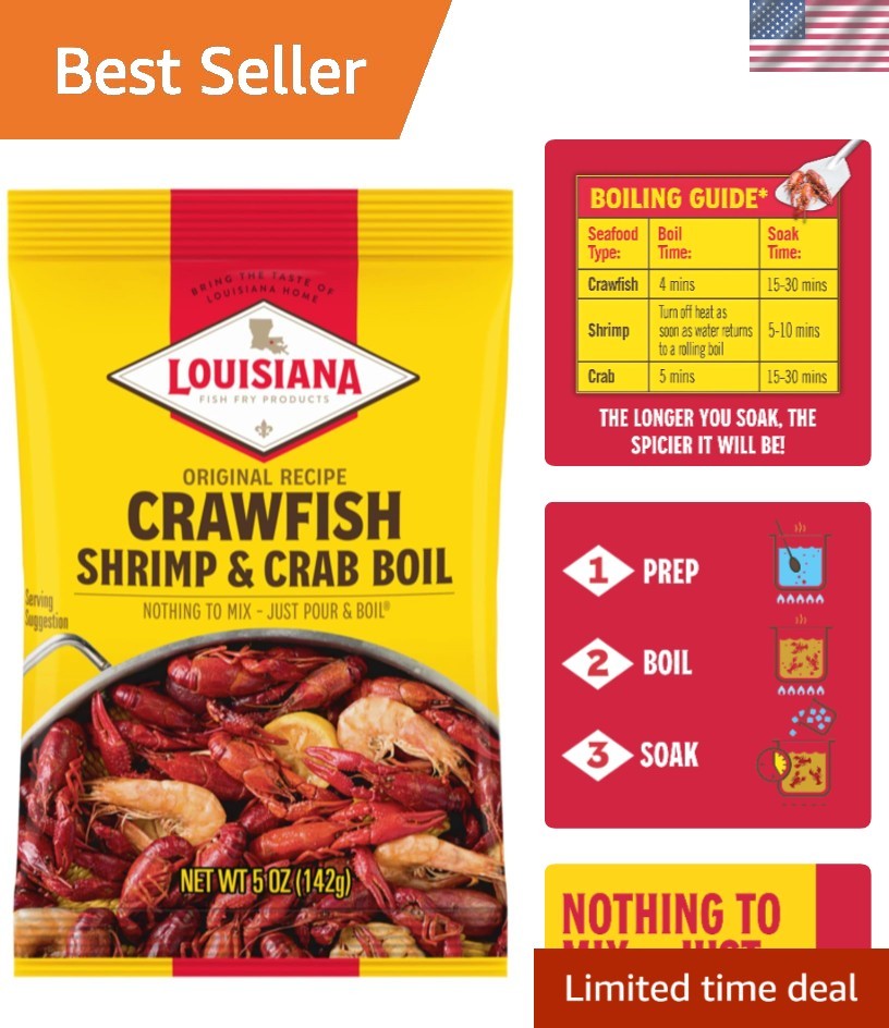 Convenient Cajun Seafood Seasoning – 5 Oz Spicy Mix for Shrimp, Crabs, and More