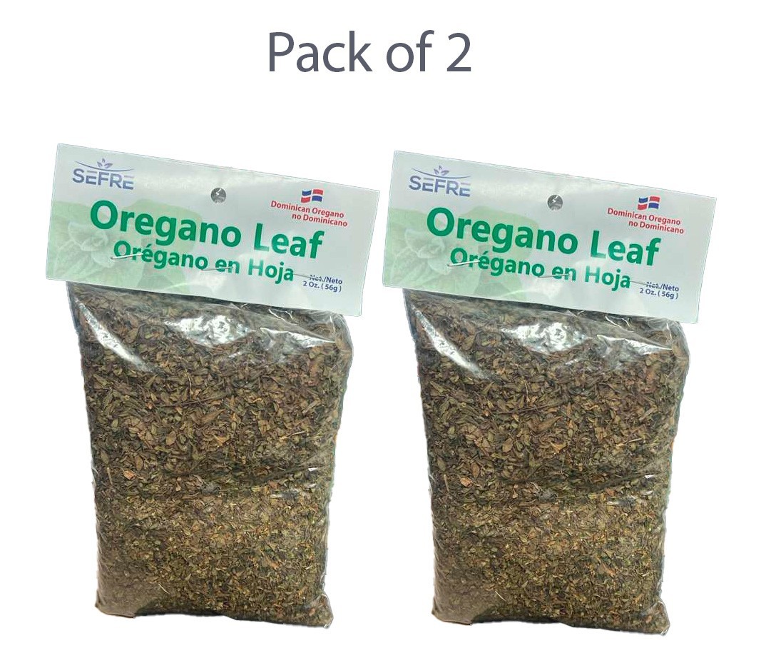 SEFRE Dominican Oregano Leaf 56g Bags 2 Pack Authentic Caribbean Herb Spice