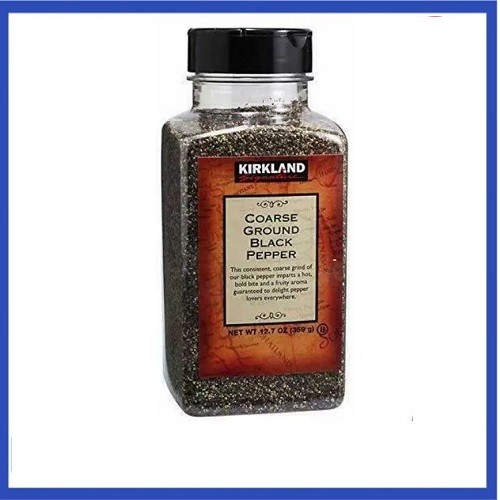 2x Kirkland Coarse Ground Black Pepper,Hot Bold Bite,Fruity Aroma, 12.7 Oz. Ea.