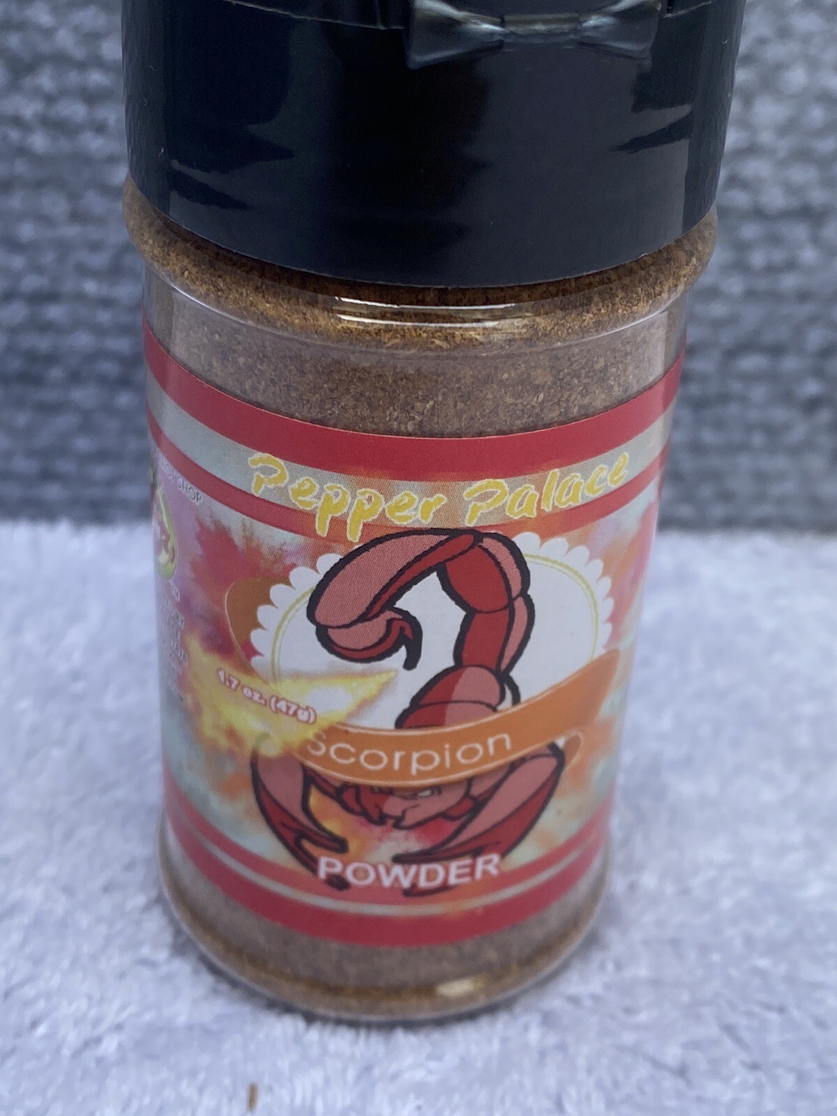 PEPPER PALACE SCORPION POWDER 1.7 OUNCE NEW SEALED BUY NOW WITH FREE SHIPPING