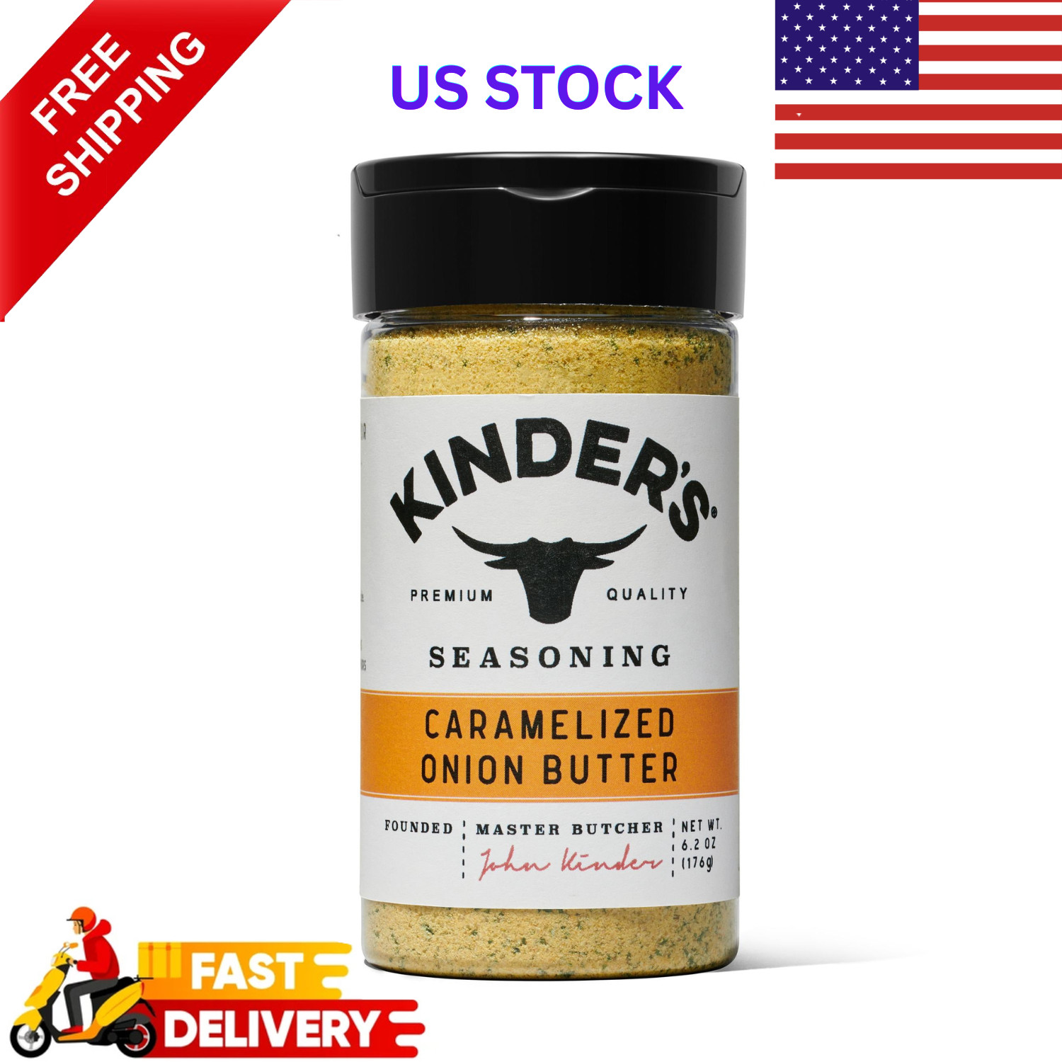 Kinder’s Caramelized Onion Butter Seasoning, 6.2 oz