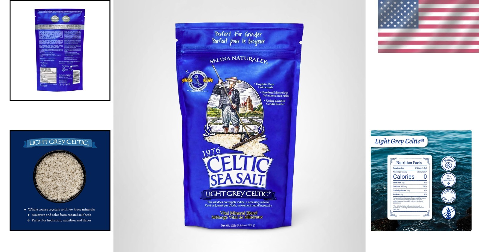 Unrefined Celtic Sea Salt with 70+ Minerals – Versatile Cooking & Finishing Use