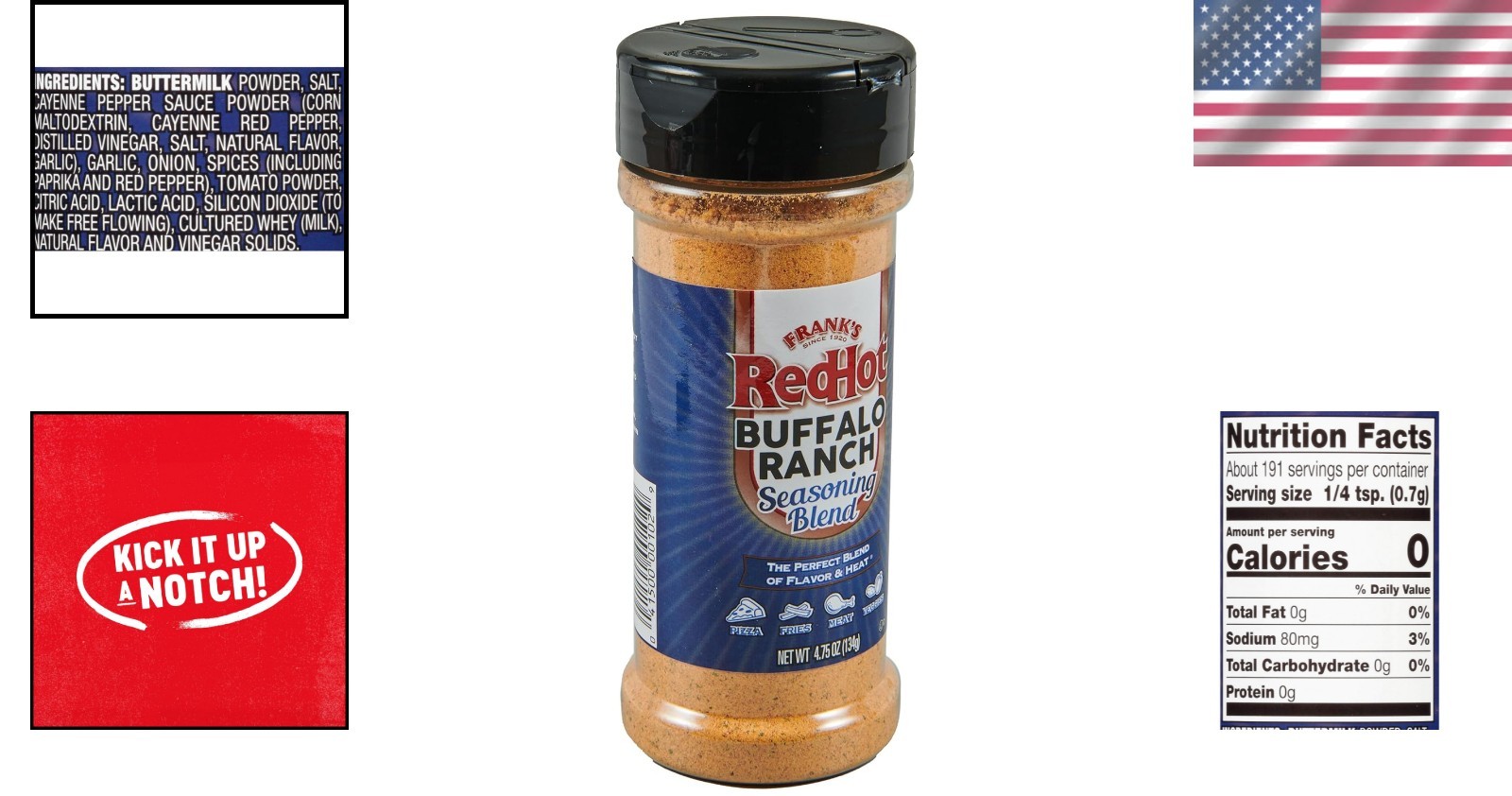 Kosher Buffalo Ranch Seasoning Blend, 4.75 oz – Perfect for Any Meal or Snack!