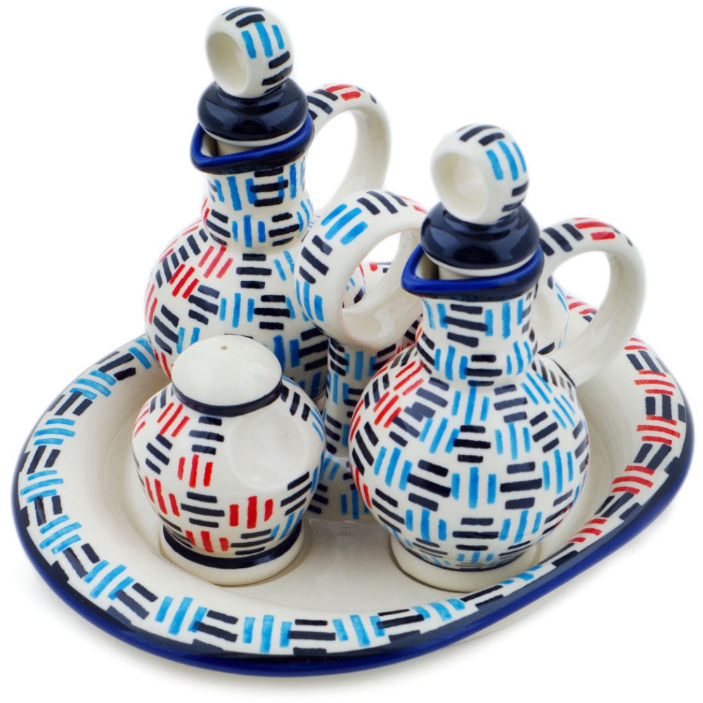 Polish Pottery Seasoning Set 9″ Tribal Treasures