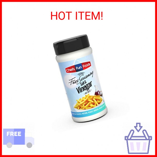 Gourmet Fries Seasonings Bottle, Salt and Vinegar, 12 Ounce