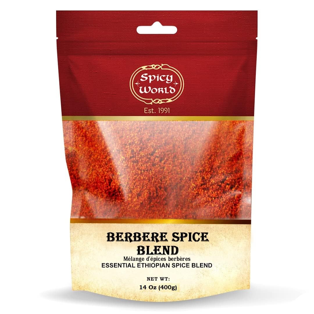Spicy World Berbere Spice Blend | Authentic Ethiopian Seasoning Hand-Blended | R
