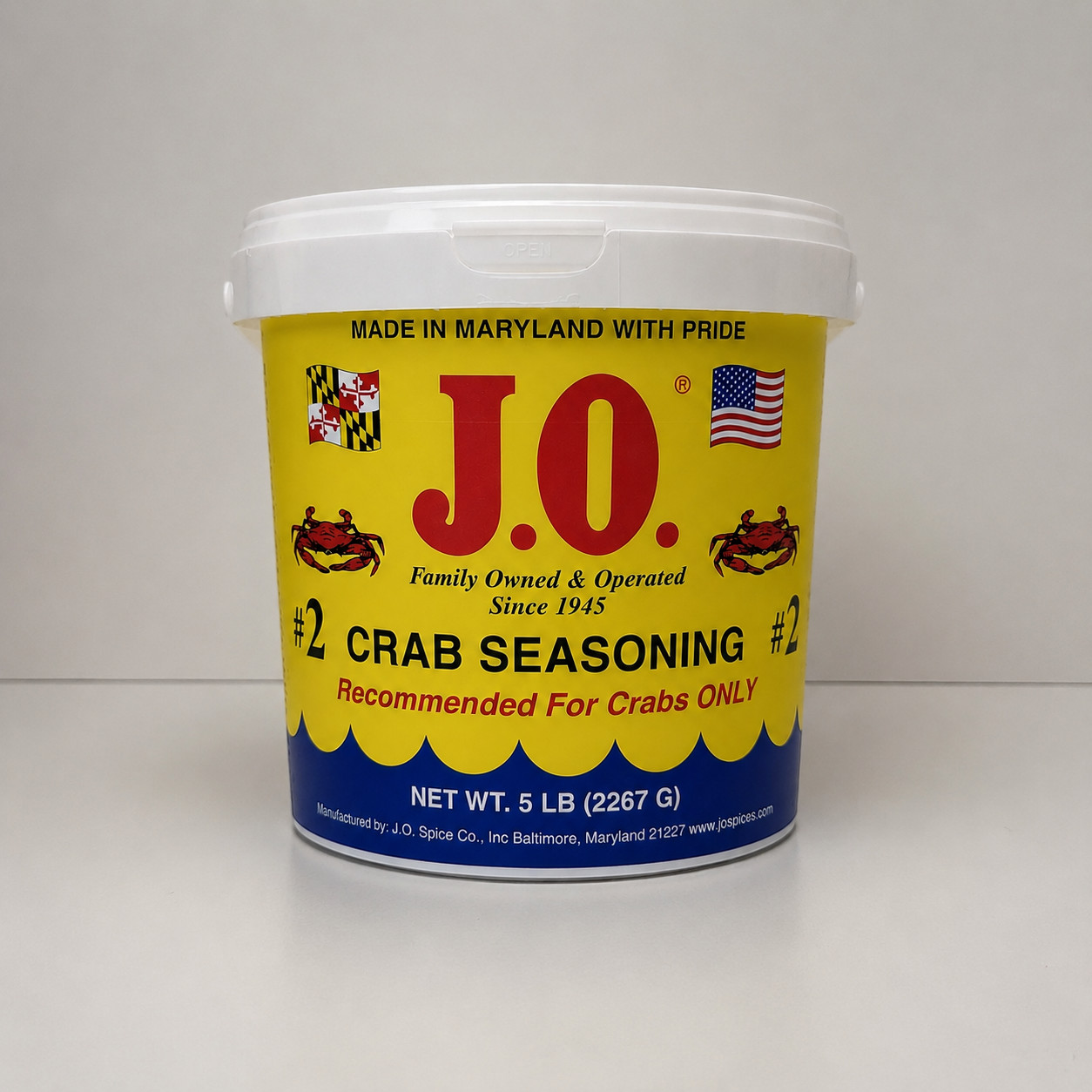 5 lb J.O. #2 Crab Seasoning Bulk Seafood Spice Blend for Crab Shrimp Fish